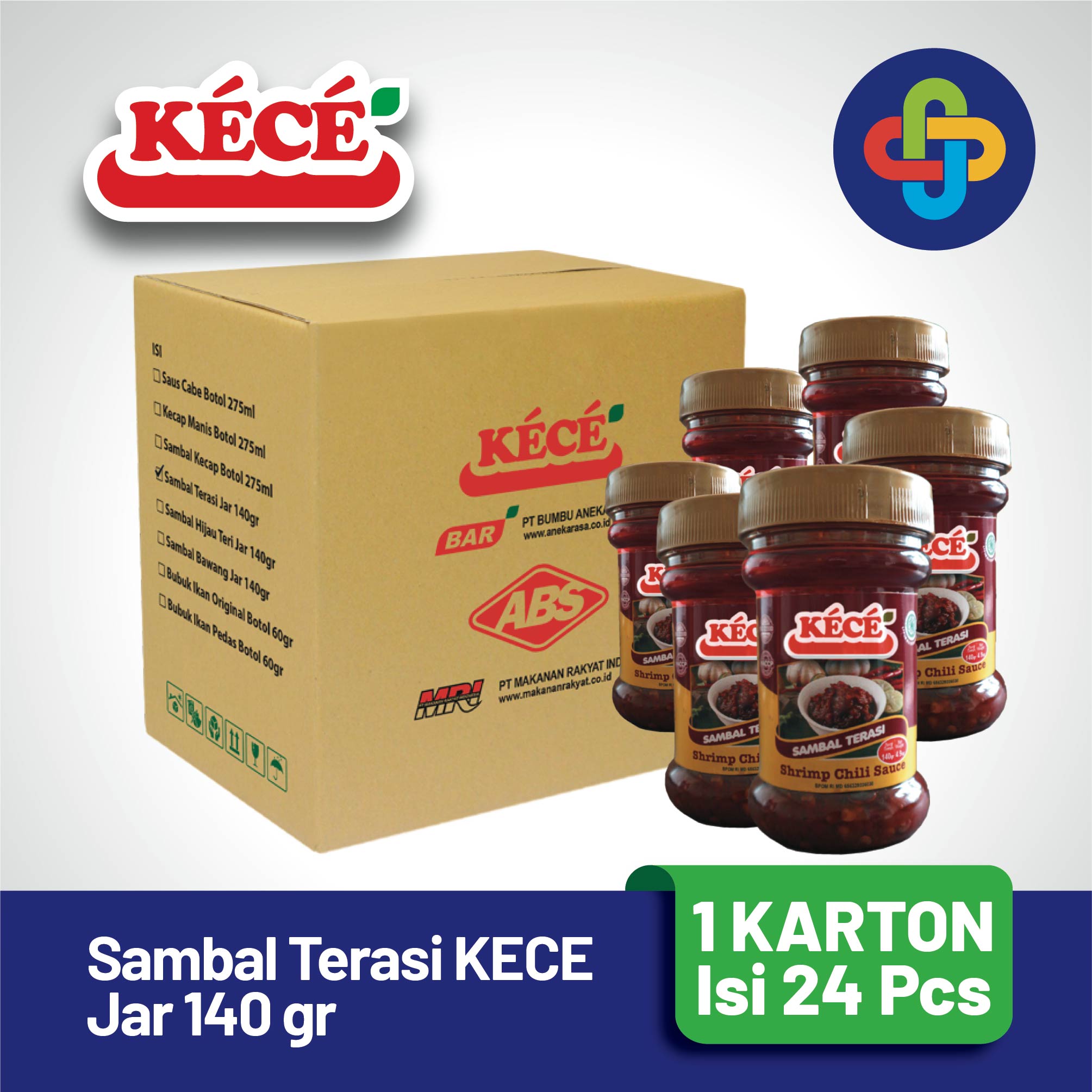 Sambal Terasi KECE Jar 140 gr